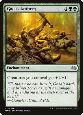 Gaea's Anthem card from Modern Masters 2017
