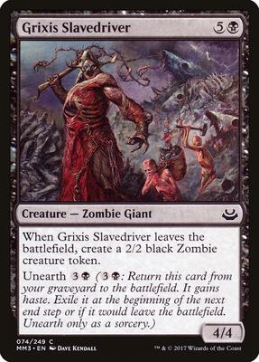 Grixis Slavedriver card from Modern Masters 2017