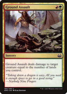 Ground Assault card from Modern Masters 2017