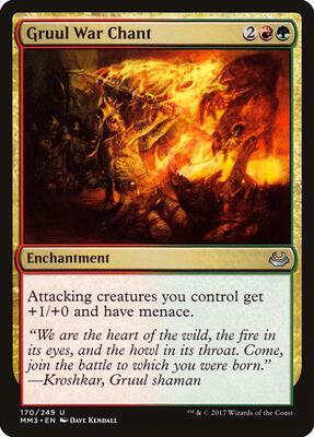 Gruul War Chant card from Modern Masters 2017
