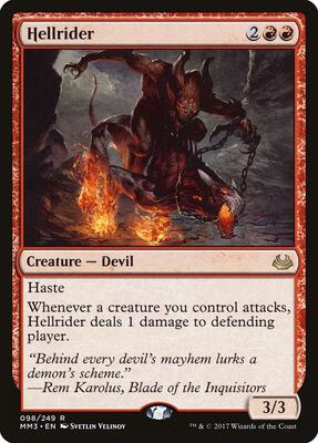 Hellrider card from Modern Masters 2017