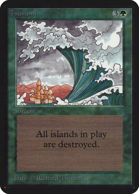 Tsunami card from Alpha Edition