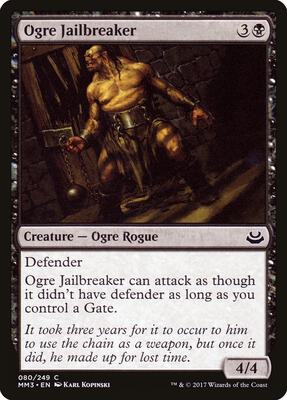 Ogre Jailbreaker card from Modern Masters 2017