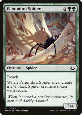 Penumbra Spider card from Modern Masters 2017