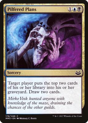Pilfered Plans card from Modern Masters 2017