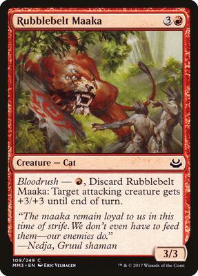 Rubblebelt Maaka card from Modern Masters 2017