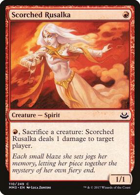 Scorched Rusalka card from Modern Masters 2017