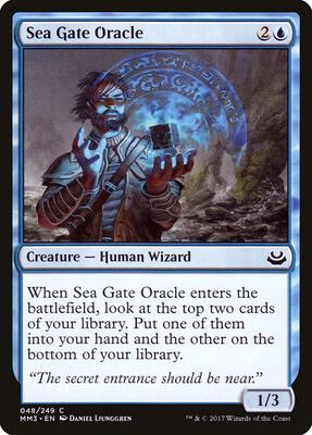 Sea Gate Oracle card from Modern Masters 2017