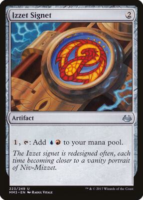Izzet Signet card from Modern Masters 2017