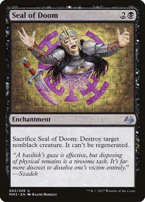 Seal of Doom card from Modern Masters 2017