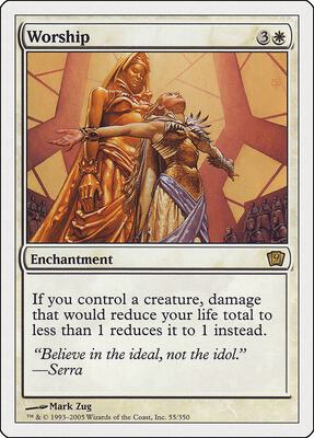 Worship card from 9th Edition