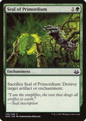 Seal of Primordium card from Modern Masters 2017