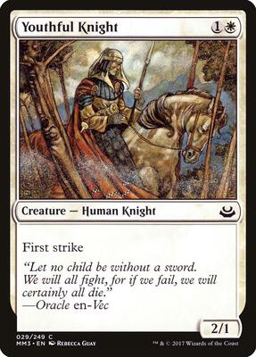Youthful Knight card from Modern Masters 2017