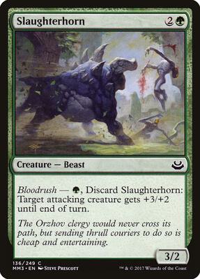 Slaughterhorn card from Modern Masters 2017
