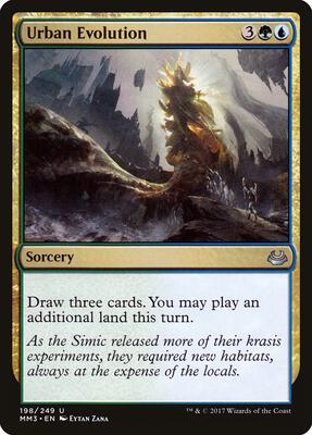 Urban Evolution card from Modern Masters 2017