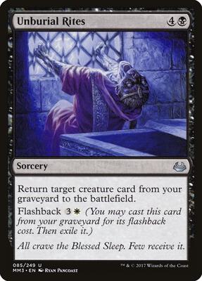 Unburial Rites card from Modern Masters 2017