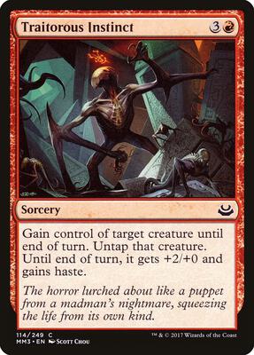 Traitorous Instinct card from Modern Masters 2017