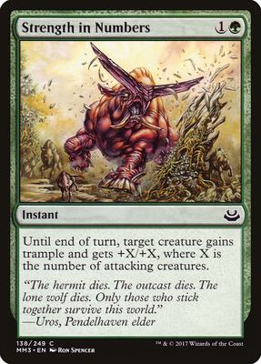 Strength in Numbers card from Modern Masters 2017