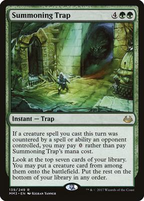 Summoning Trap card from Modern Masters 2017
