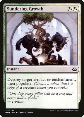 Sundering Growth card from Modern Masters 2017