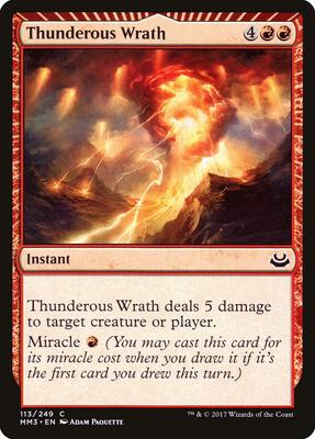 Thunderous Wrath card from Modern Masters 2017