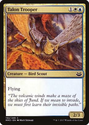 Talon Trooper card from Modern Masters 2017