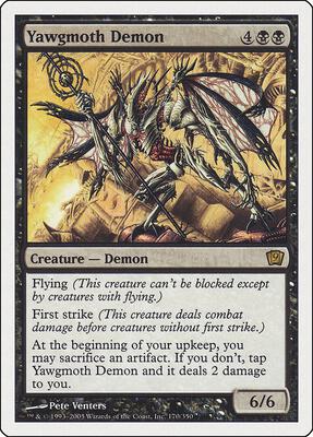 Yawgmoth Demon card from 9th Edition