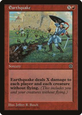 Earthquake card from Portal Second Age