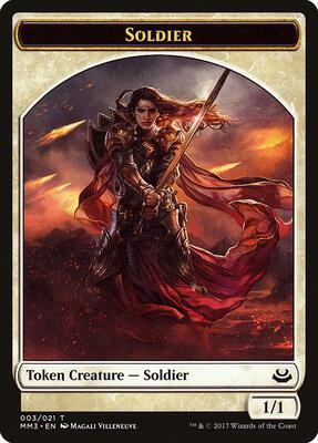 Soldier Token (003) card from Modern Masters 2017