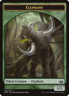 Elephant Token card from Modern Masters 2017