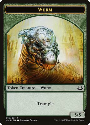Wurm Token card from Modern Masters 2017