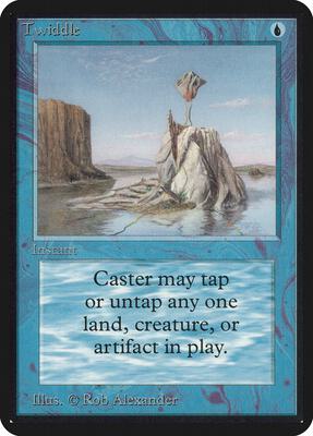 Twiddle card from Alpha Edition