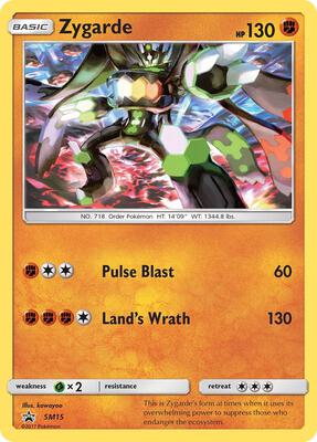 Zygarde - SM15 card from SM Promos