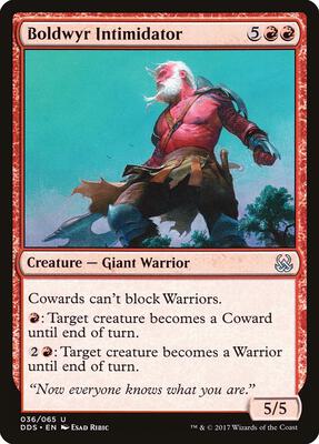 Boldwyr Intimidator card from Duel Decks: Mind vs. Might