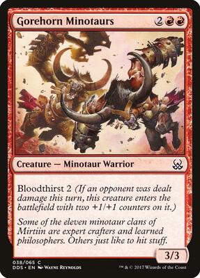 Gorehorn Minotaurs card from Duel Decks: Mind vs. Might