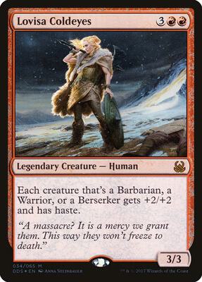 Lovisa Coldeyes card from Duel Decks: Mind vs. Might