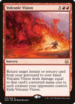 Volcanic Vision card from Duel Decks: Mind vs. Might