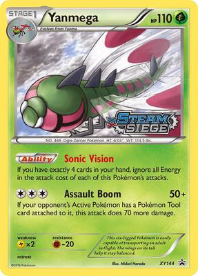 Yanmega (XY Steam Siege Prerelease) card from XY Promos