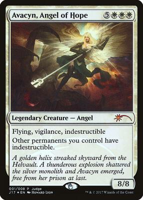 Avacyn, Angel of Hope card from Judge Promos