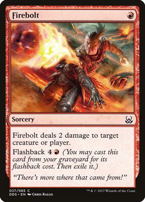 Firebolt card from Duel Decks: Mind vs. Might