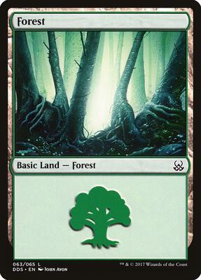 Forest (063) card from Duel Decks: Mind vs. Might