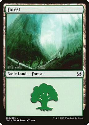 Forest (065) card from Duel Decks: Mind vs. Might