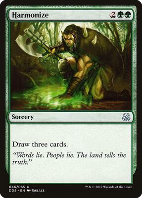 Harmonize card from Duel Decks: Mind vs. Might
