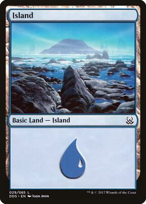 Island (029) card from Duel Decks: Mind vs. Might