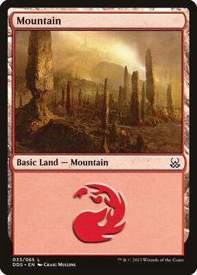 Mountain (033) card from Duel Decks: Mind vs. Might