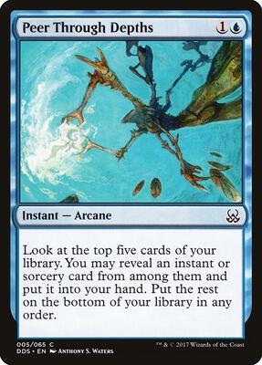 Peer Through Depths card from Duel Decks: Mind vs. Might