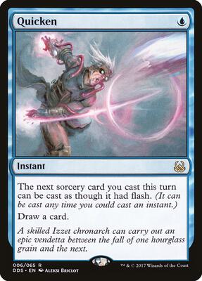Quicken card from Duel Decks: Mind vs. Might