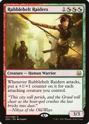 Rubblebelt Raiders card from Duel Decks: Mind vs. Might