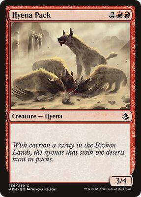 Hyena Pack card from Amonkhet