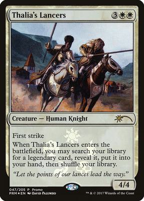 Thalia's Lancers card from Media Promos